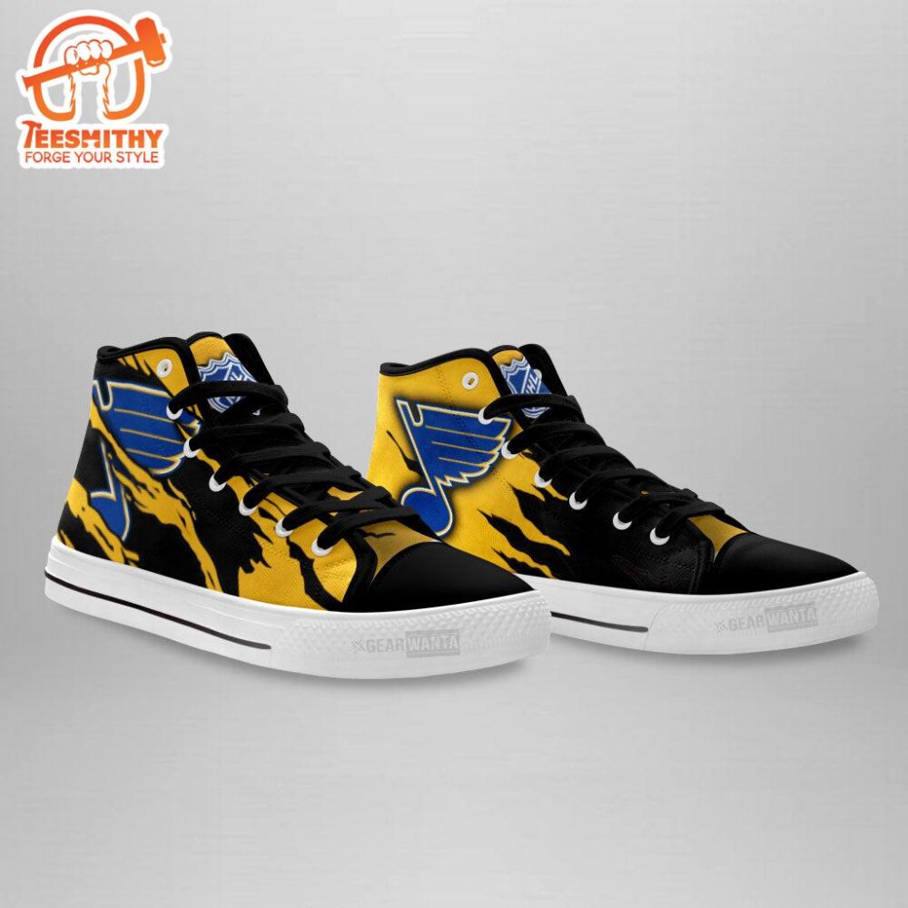 St. Louis Blues High Top Shoes Custom For Fans