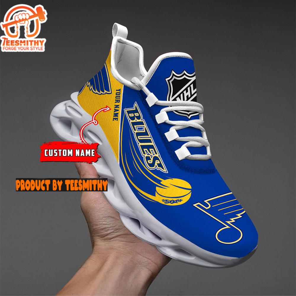 St . Louis Blues Personalized NHL New Max Soul Shoes V1