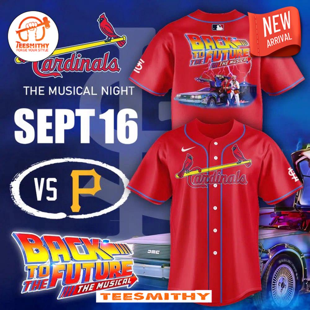 St. Louis Cardinals 2024 Back to the Future The Musical Night Baseball Jersey