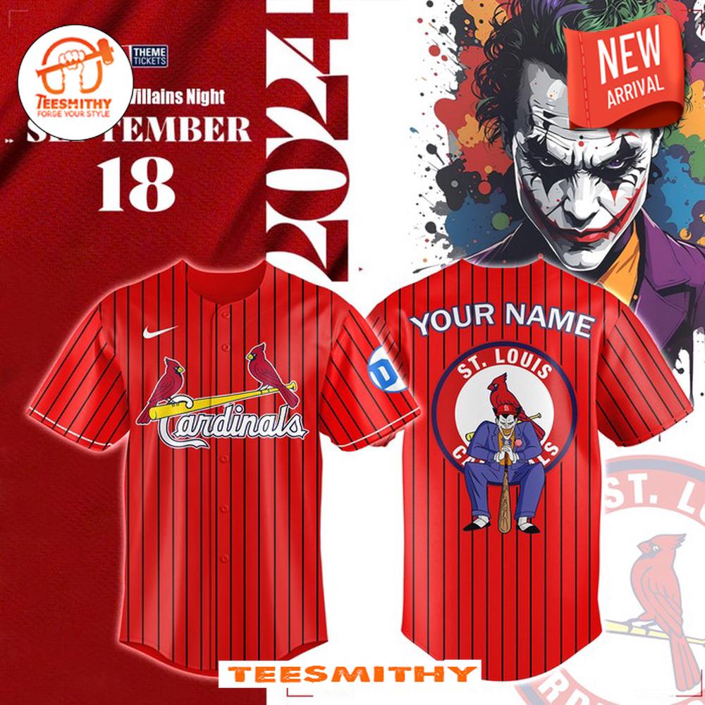 St. Louis Cardinals X DC Joker 2024 Baseball Jersey