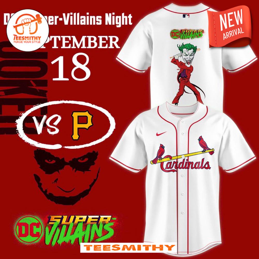 St. Louis Cardinals x DC Super Villains Night 2024 Baseball Jersey