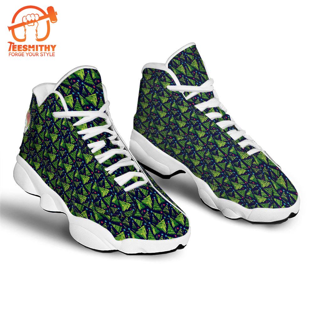 Star And Christmas Tree Print Pattern Jd13 Shoes For Men Women   Gift Christmas