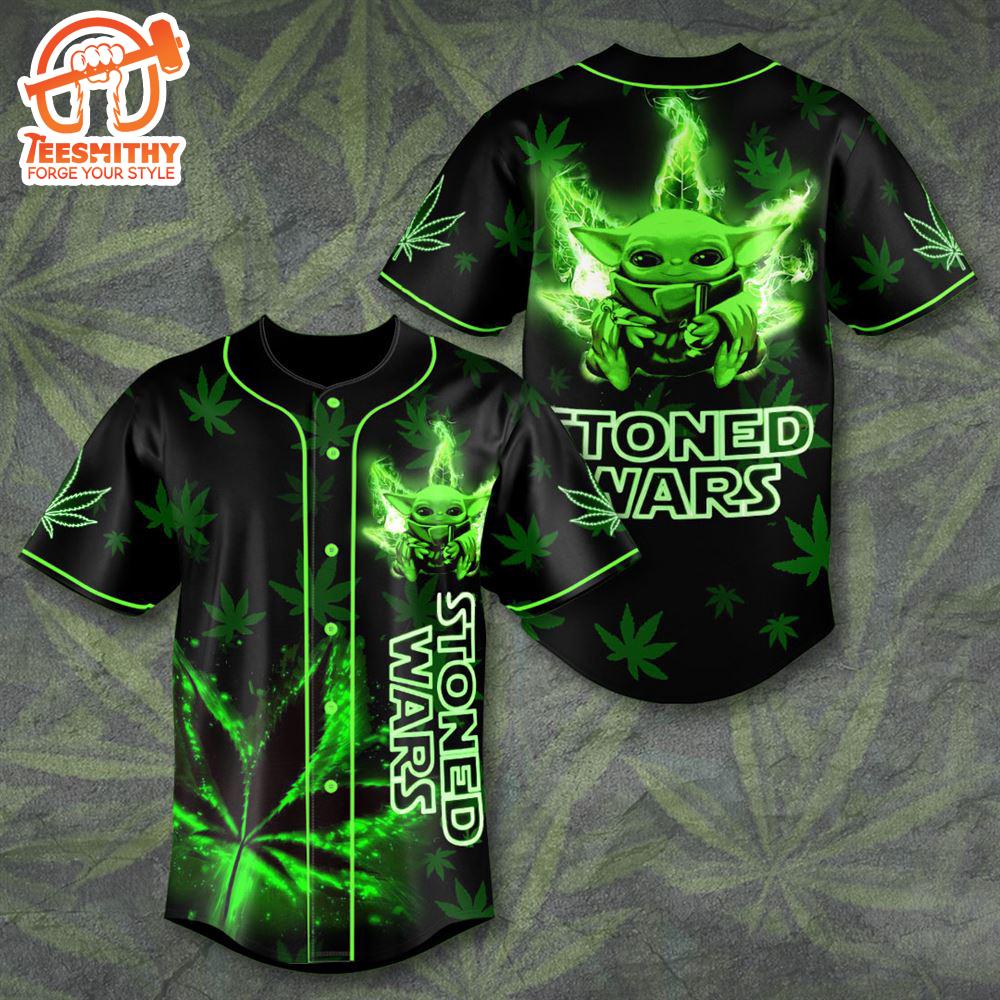 Star Wars X Weed Trendding For Fans Baseball Jersey Shirt, For Gift Fans Jersey