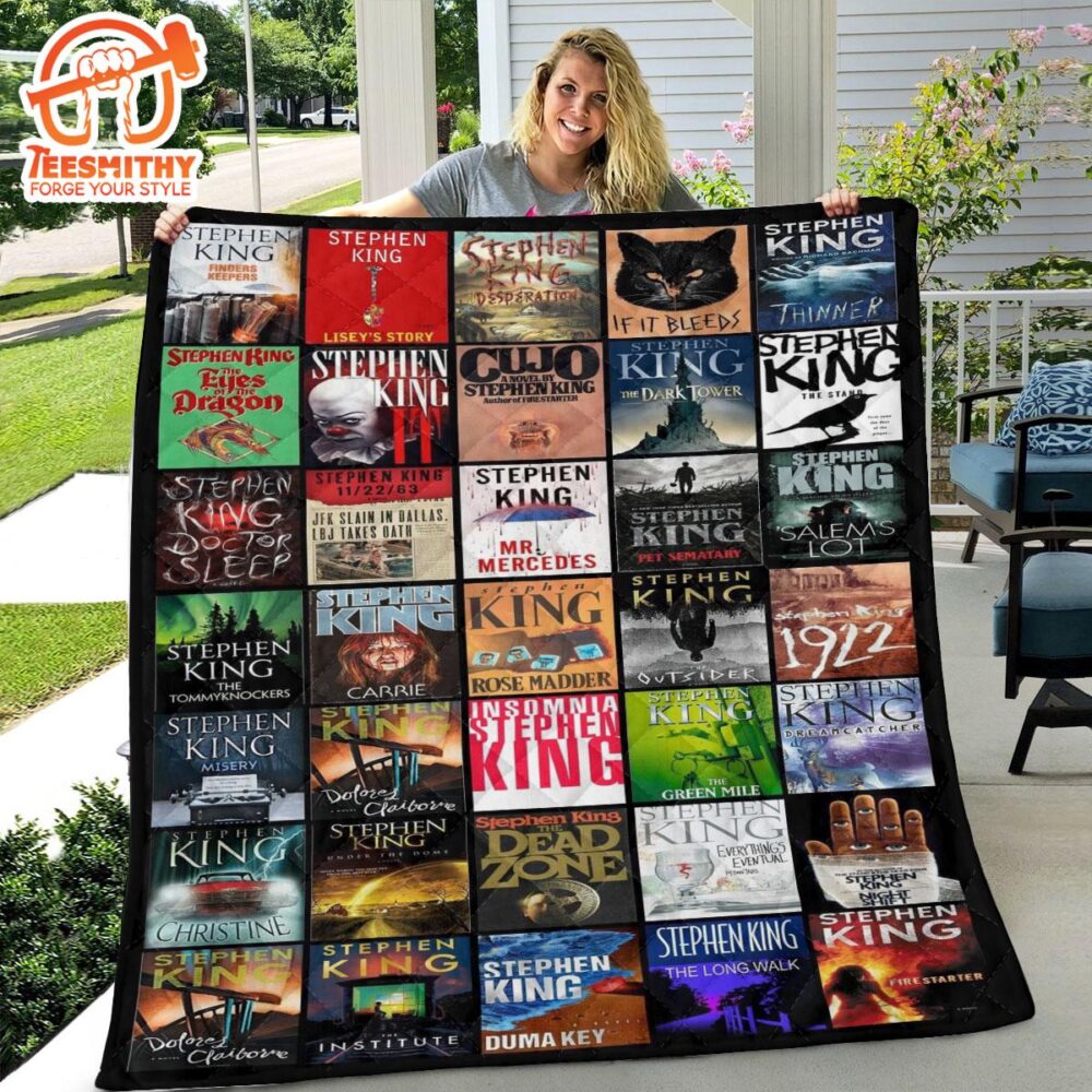 Stephen King Horror Quilt Blanket Christmas For Fan