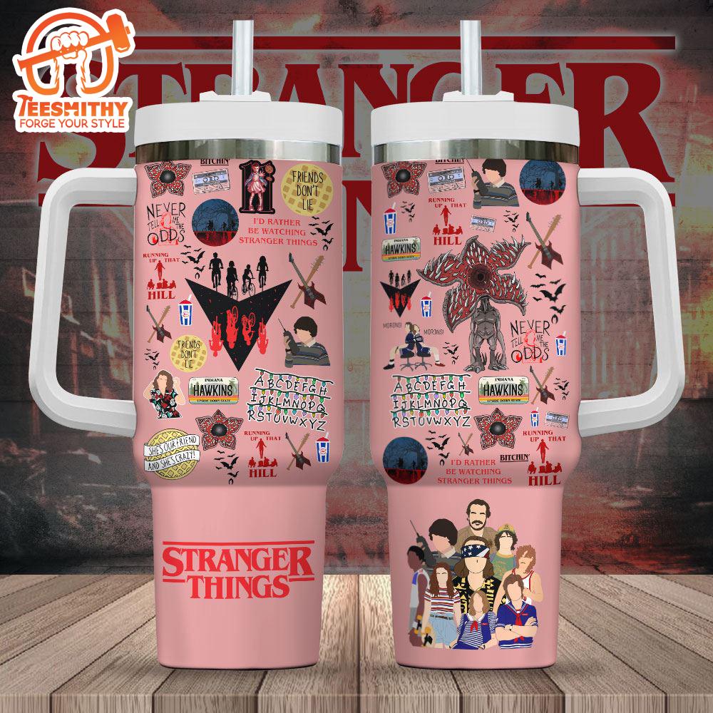 Stranger Things 40oz Stanley Tumbler For Fan Gift Christmas