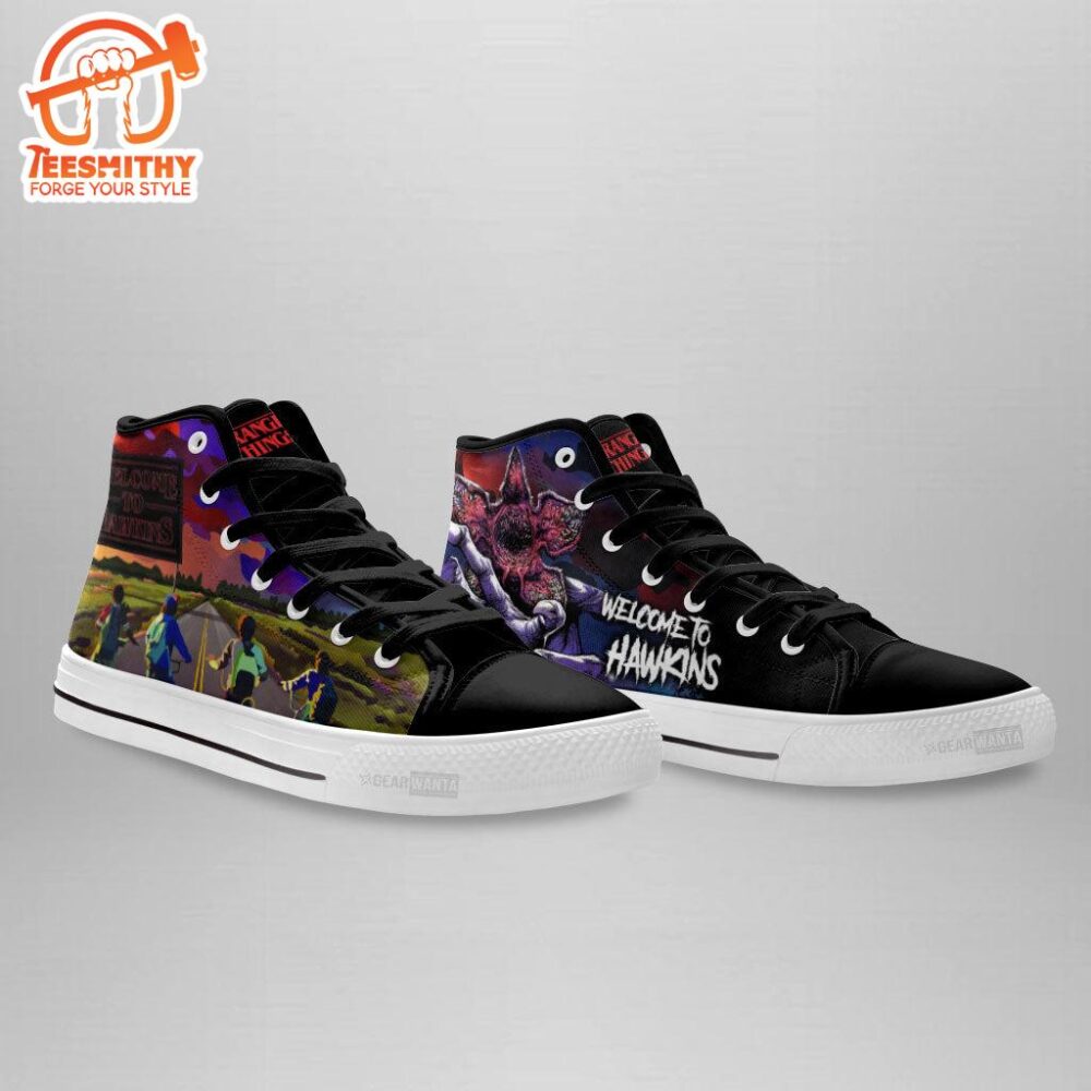 Stranger Things Hawkins High Top Shoes Custom