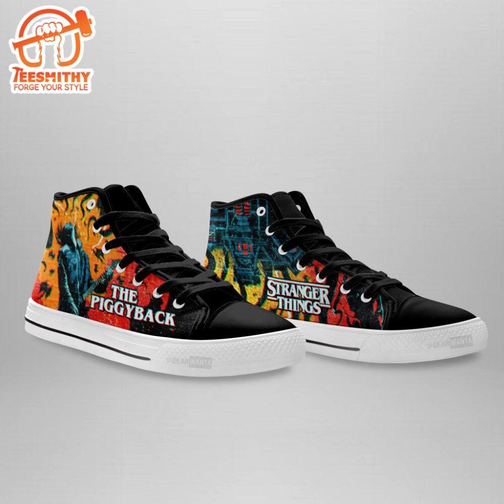 Stranger Things The Piggyback High Top Shoes Custom