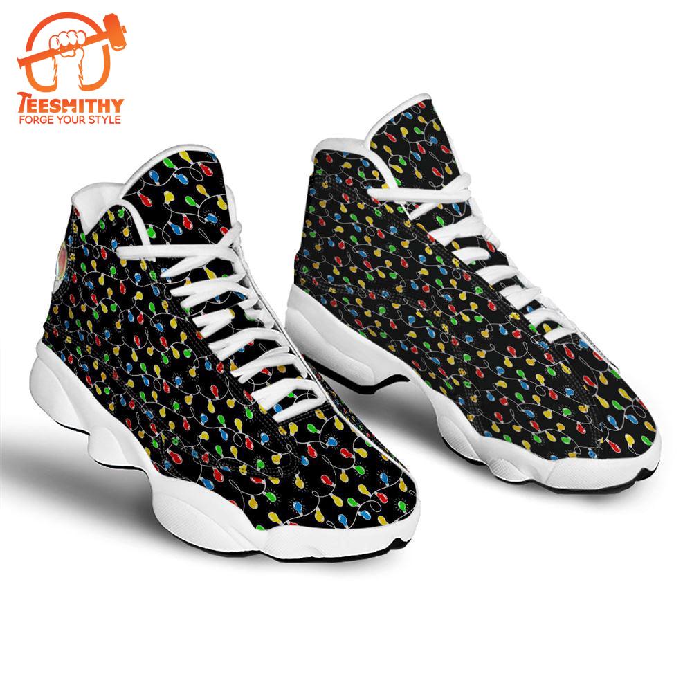 String Lights Colorful Christmas Print Jd13 Shoes For Men Women   Gift Christmas