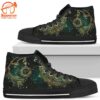 Sun And Moon Gothic Style Women’s High Top Shoes