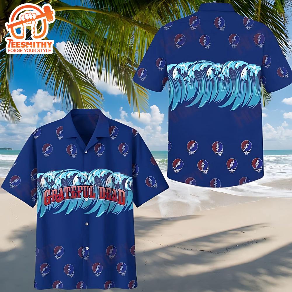 Sunrug Grateful Dead Blue Hawaiian Shirt