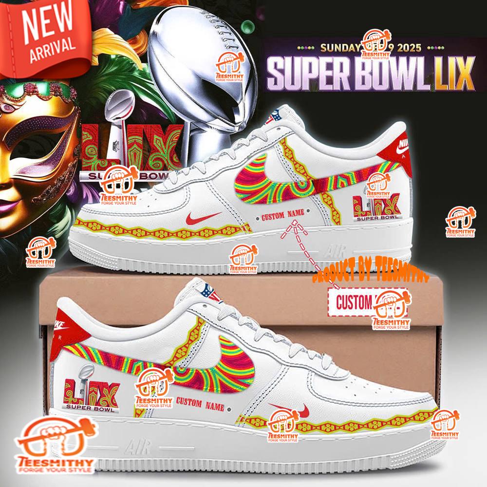 Super Bowl LIX Limited Edition White Air Force 1 Shoes