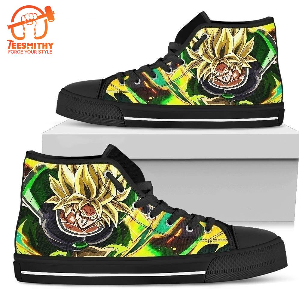 Super Broly Sneakers Custom Dragon Ball High Top Shoes