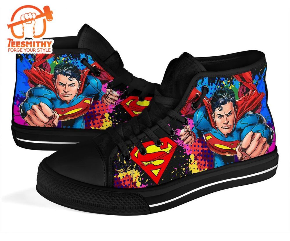 Superman Comic High Top Shoes Custom Idea