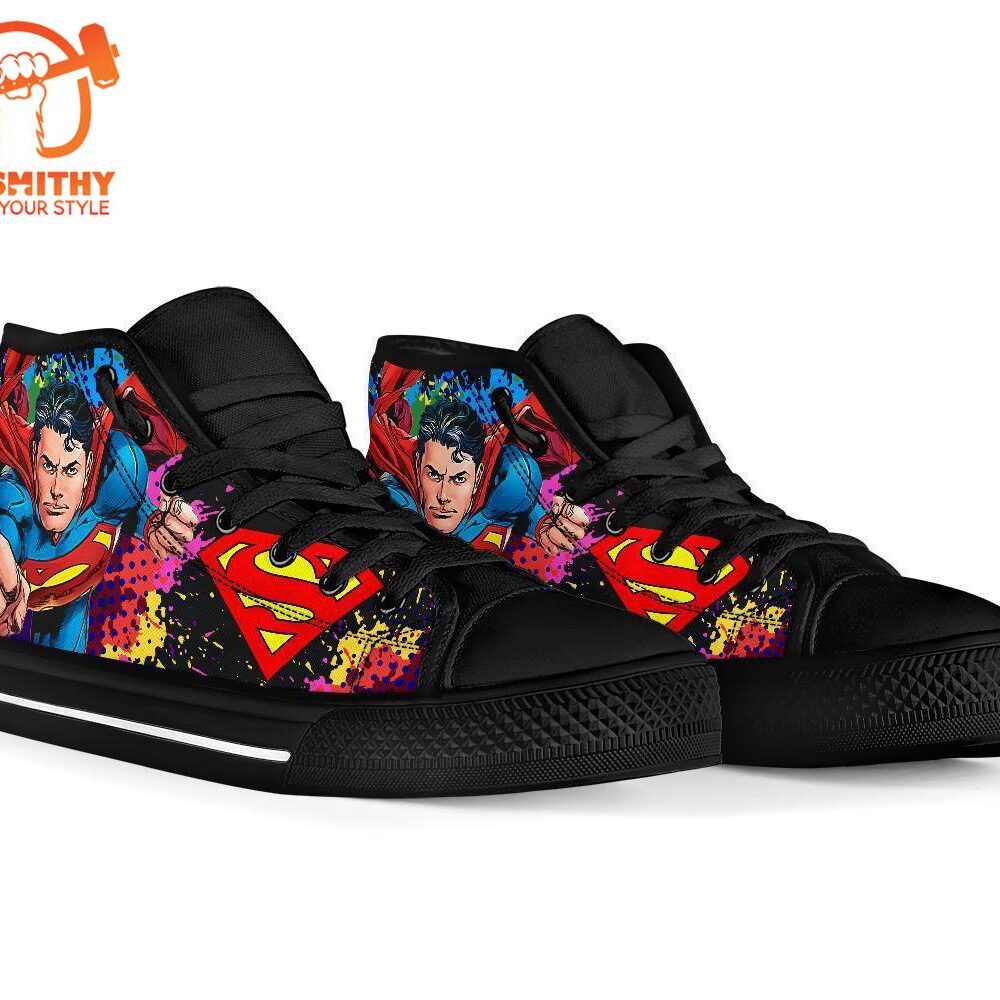 Superman Comic High Top Shoes Custom Idea