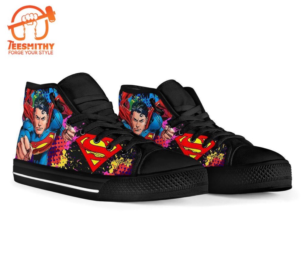 Superman Comic High Top Shoes Custom Idea