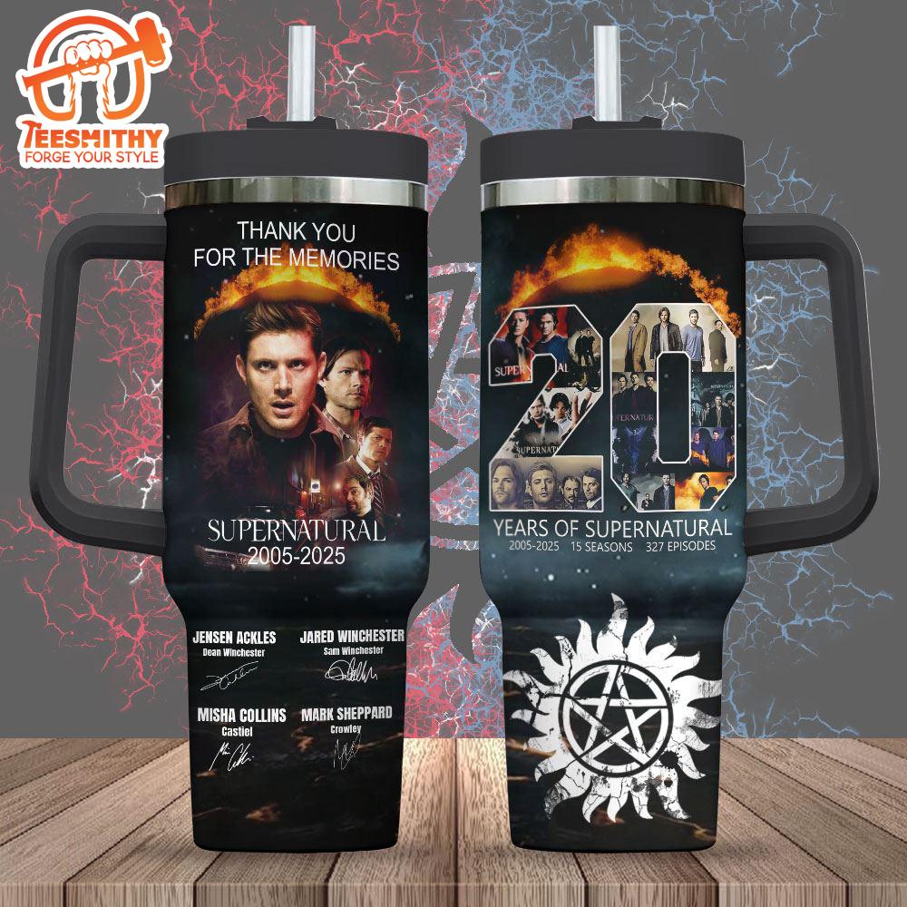 Supernatural 40oz Stanley Tumbler – Trending New Tumbler