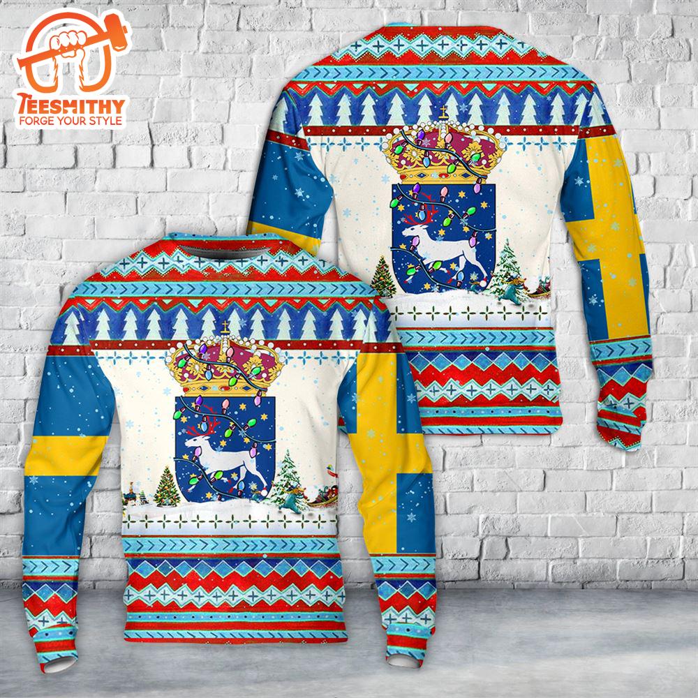 Swedish Army orrbottens Regemente I 19 Christmas Sweater  Gift Christmas