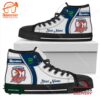 Sydney Roosters NRL Personalized High Top Canvas Shoes