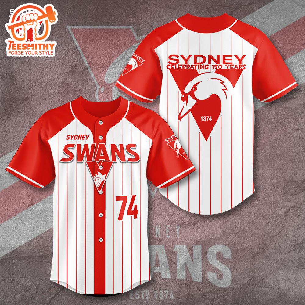 Sydney Swans Trendding For Fans Baseball Jersey Shirt, For Gift Fans Jersey