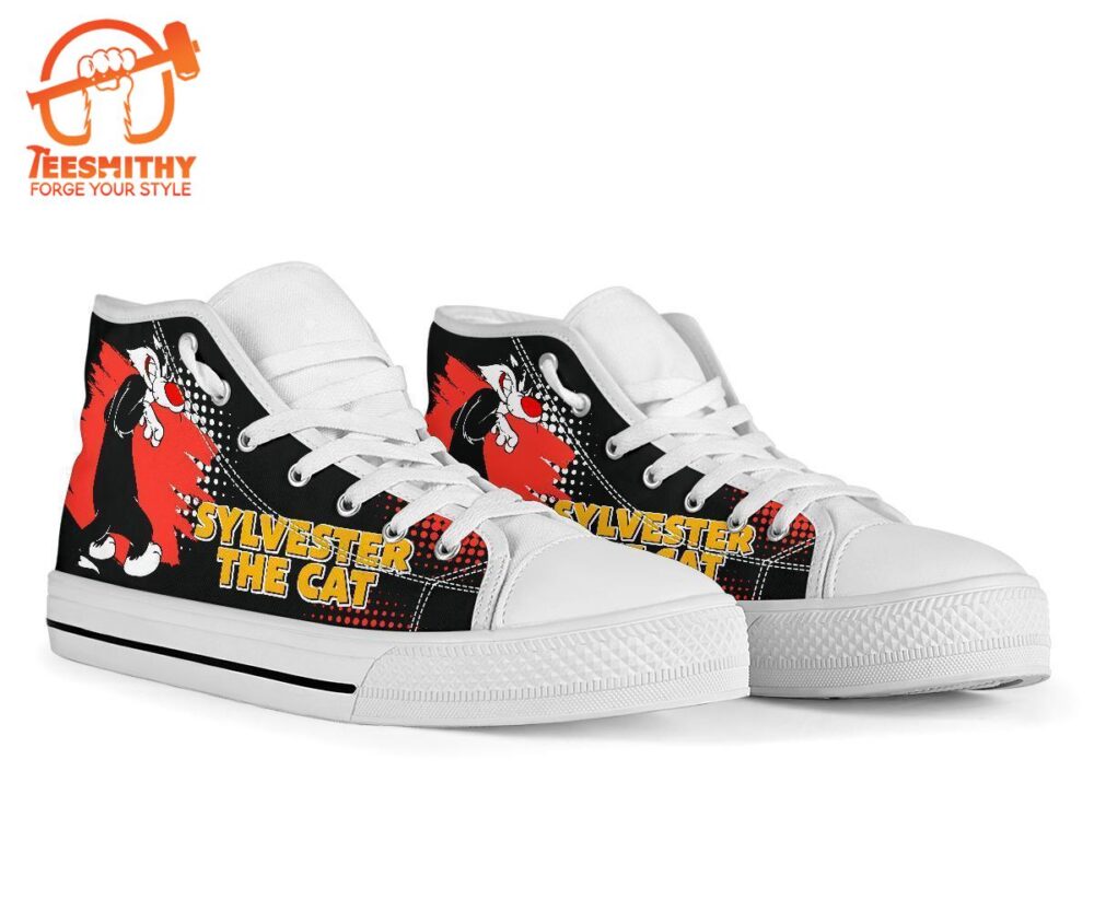 Sylvester The Cat High Top Shoes Looney Tunes Fan