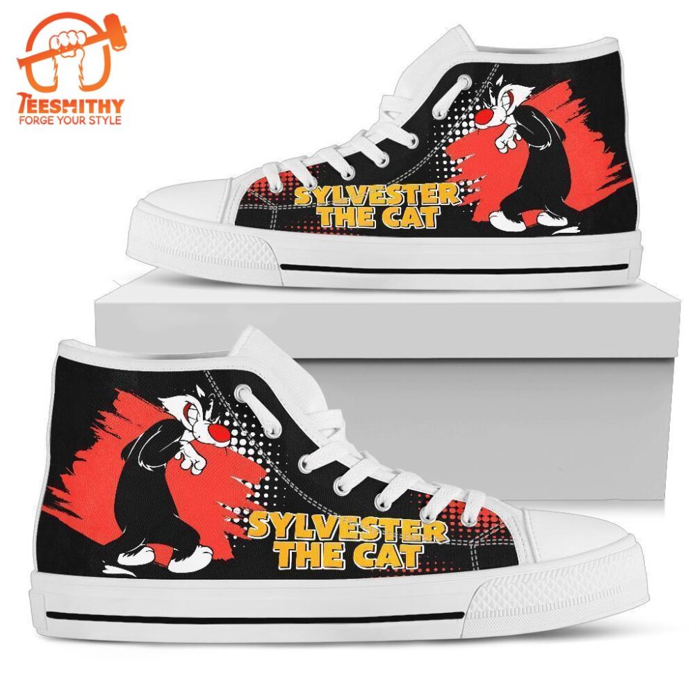 Sylvester The Cat High Top Shoes Looney Tunes Fan