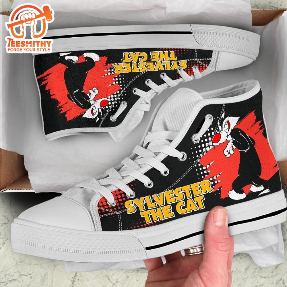 Sylvester The Cat High Top Shoes Looney Tunes Fan