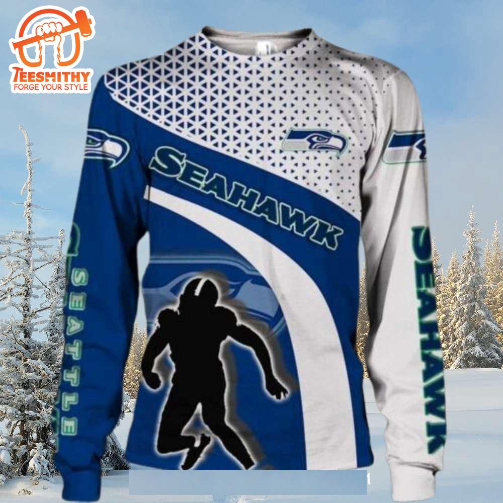 Tackle the Festive Season With Seattle Seahawks Sweater Gift for Christmas