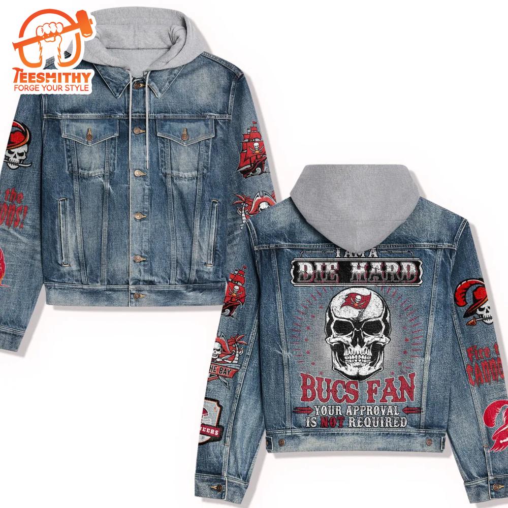 Tampa Bay Buccaneers Premium Hooded Denim Jacket