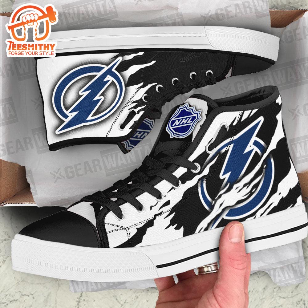 Tampa Bay Lightning High Top Shoes Custom For Fans