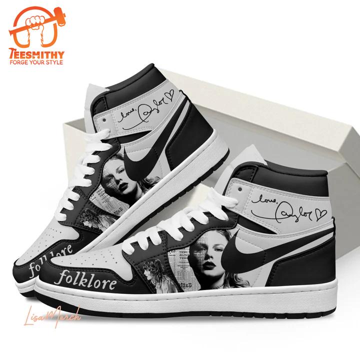 Taylor Swfit Folklore Air Jordan 1 Sneakers