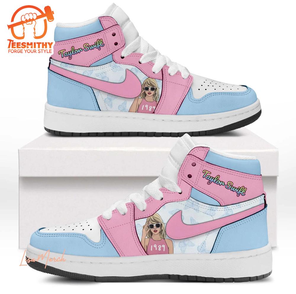 Taylor Swift 1989 Blue Pink Air Jordan 1 Sneakers