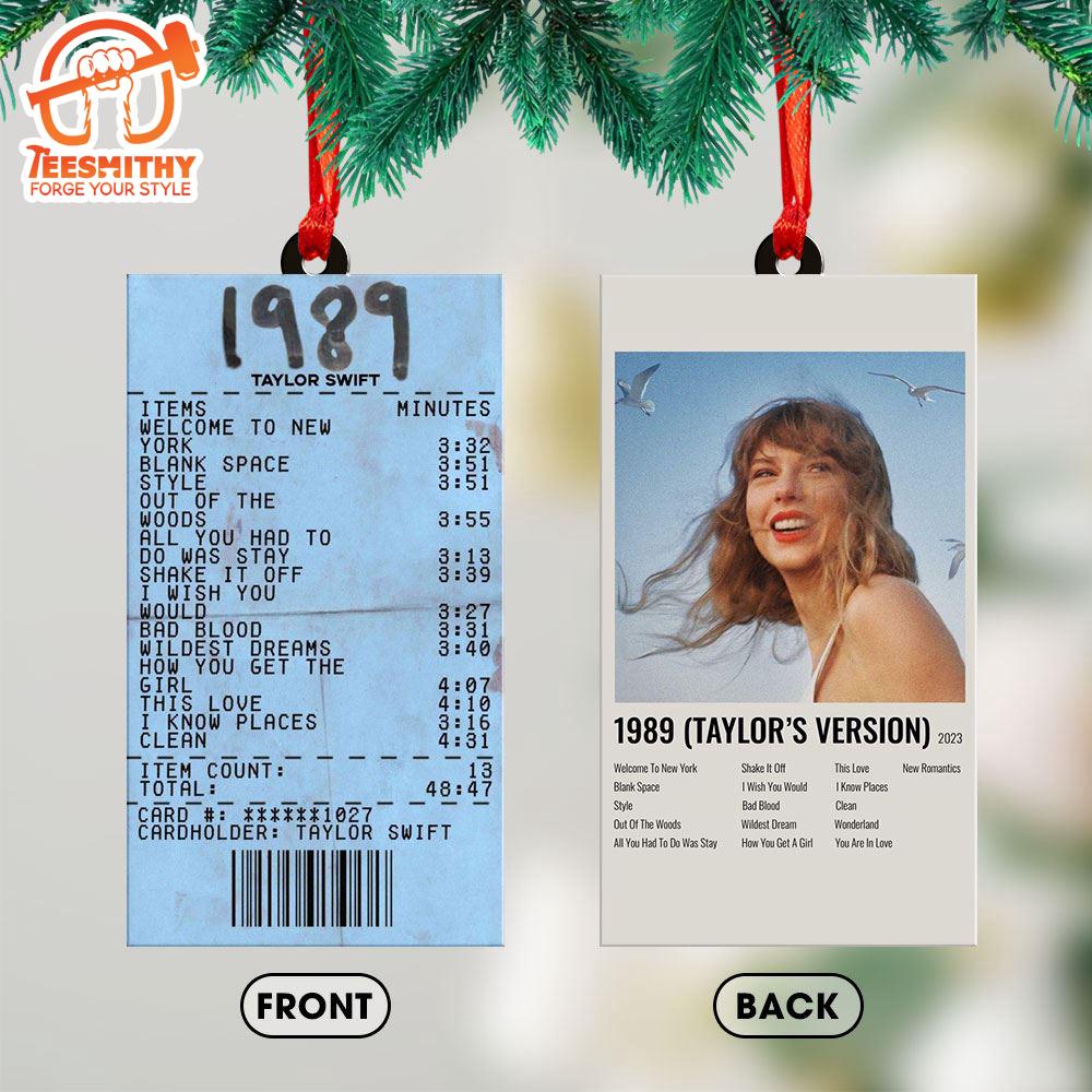 Taylor Swift 1989 Shape 2-sided Acrylic Ornament