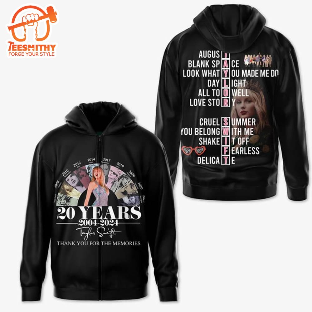 Taylor Swift 20 Years Album All Over Print Hoodie Shirt