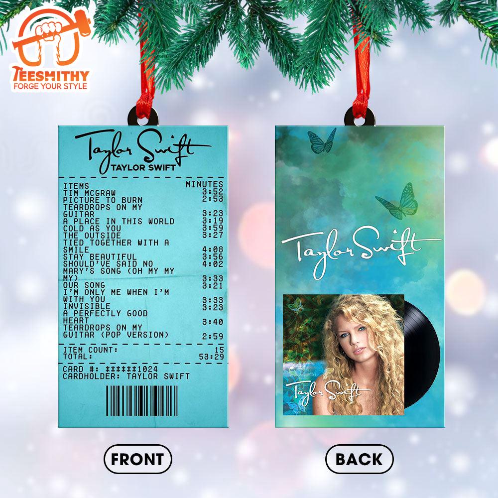 Taylor Swift Best Of Song Custom Shape 2-sided Acrylic Ornament