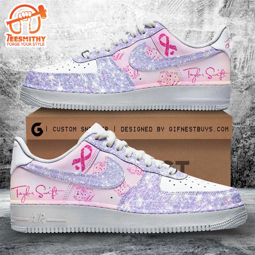 Taylor Swift Breat Cancer Air Force 1 Sneaker