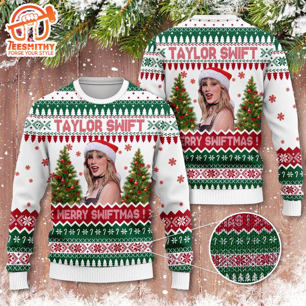 Taylor Swift Christmas 2024 The Eras Tour 3D Ugly Sweater