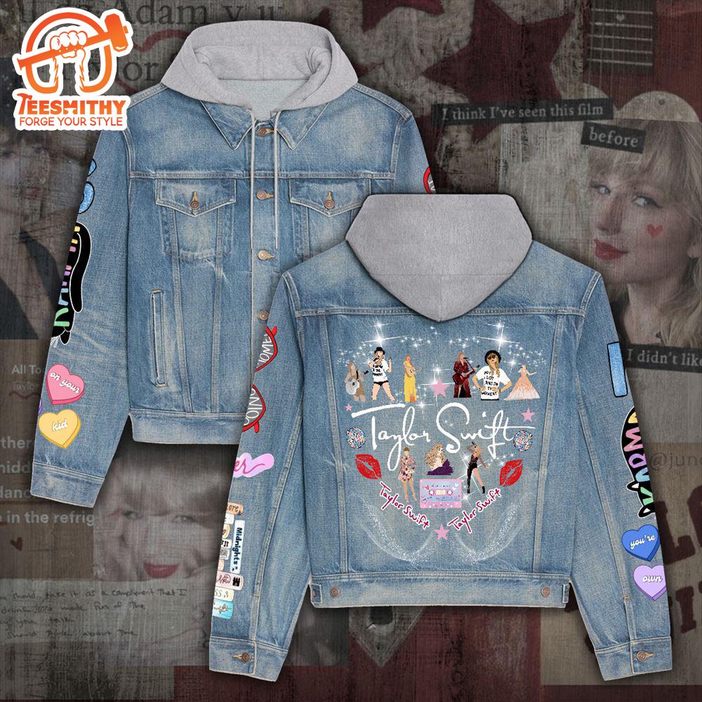 Taylor Swift Christmas Special Women’s Denim Hood Jacket