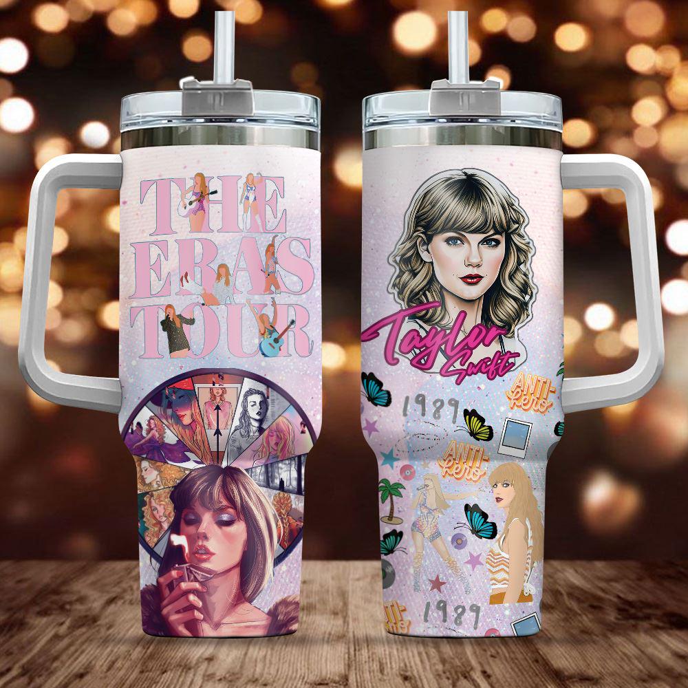 Taylor Swift Custom The Eras Tour 40oz Stanley Tumbler