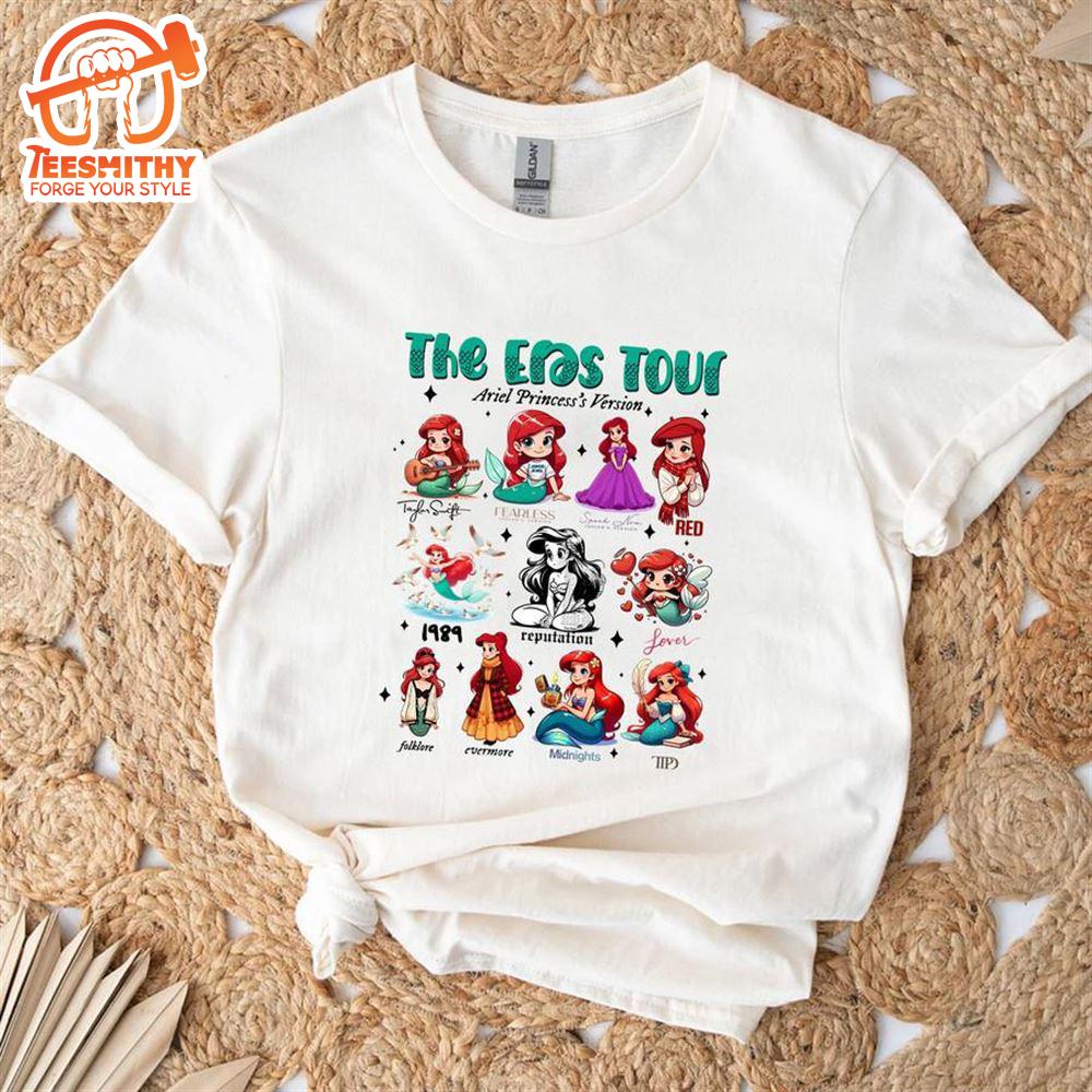 Taylor Swift Eras Tour Disney Princess – Ariel Version Tee Shirt  Gift Christmas