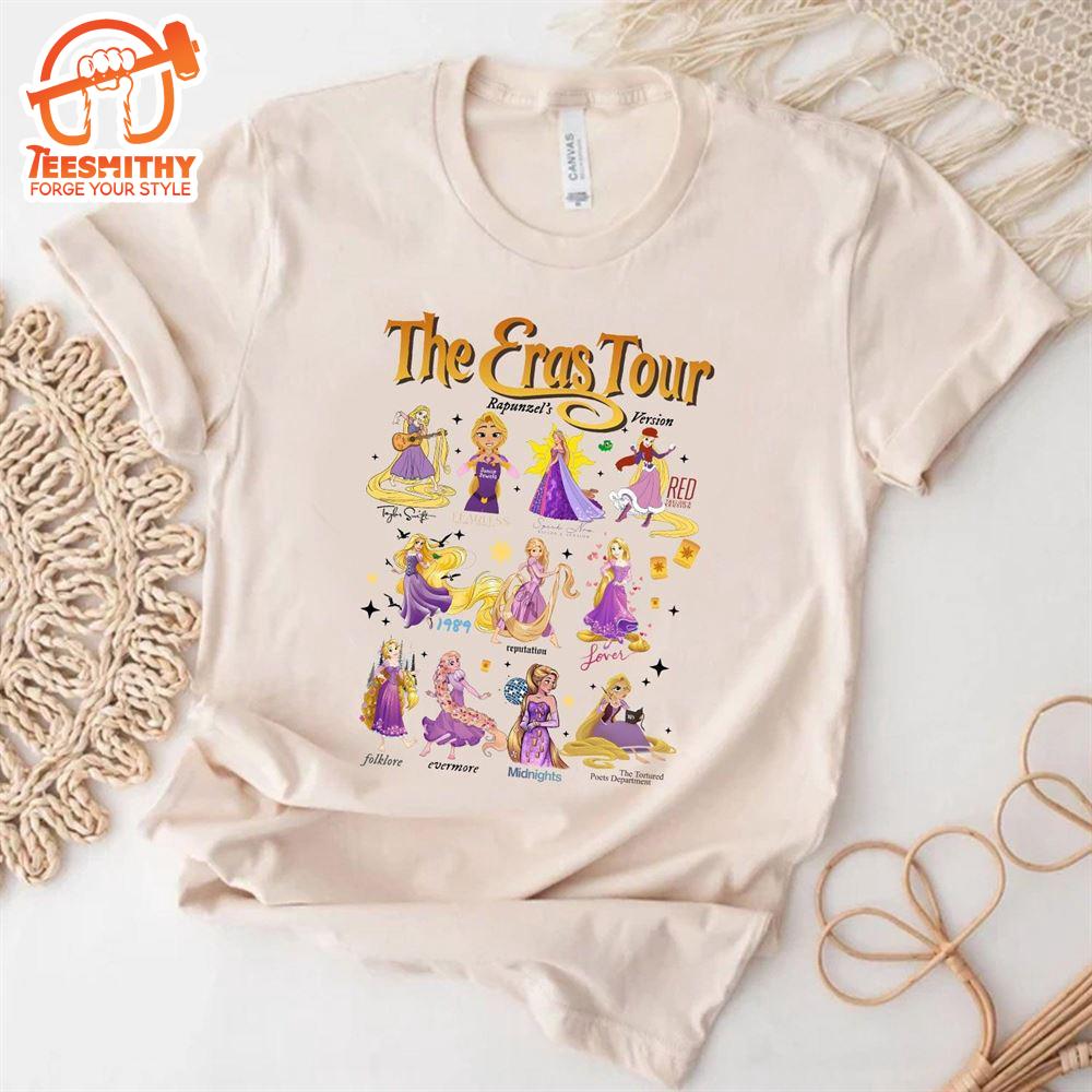 Taylor Swift Eras Tour Disney Princess – Rapunzel Version Ver 2 Tee Shirt  Gift Christmas