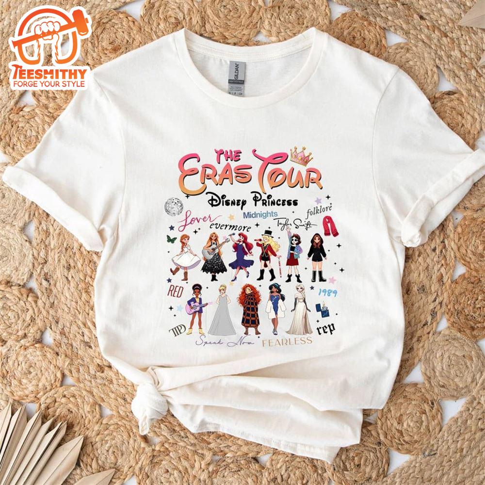 Taylor Swift Eras Tour – Disney Princesses Ver 2 Tee Shirt  Gift Christmas