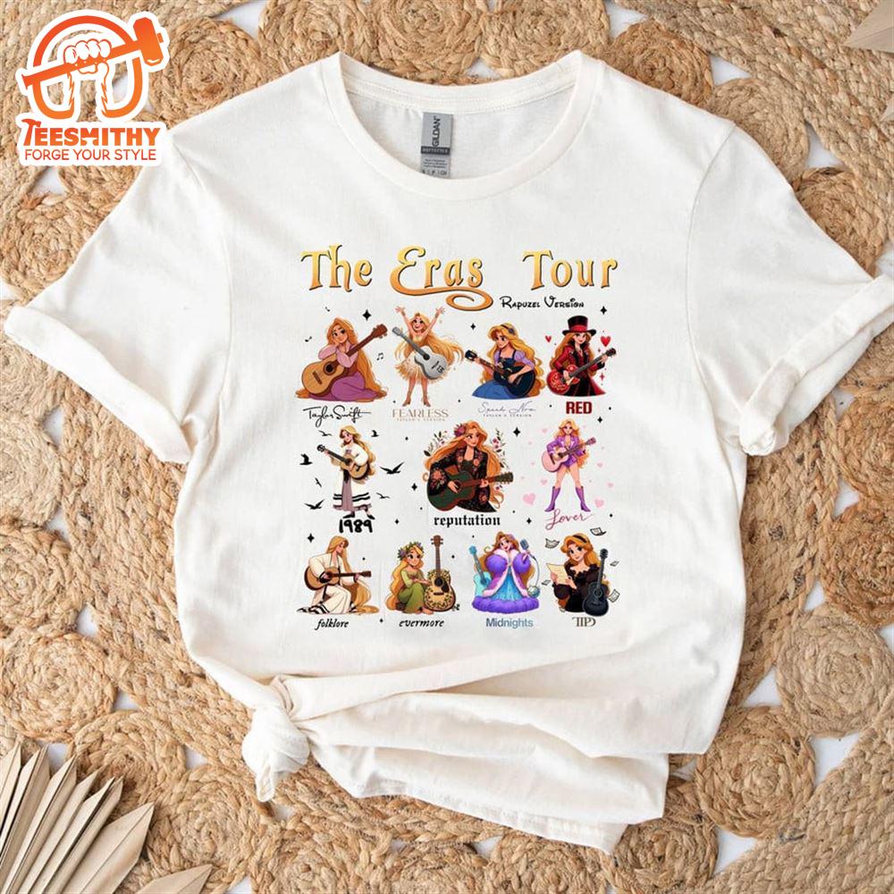 Taylor Swift Eras Tour – Rapunzel Guitar Version Tee Shirt  Gift Christmas