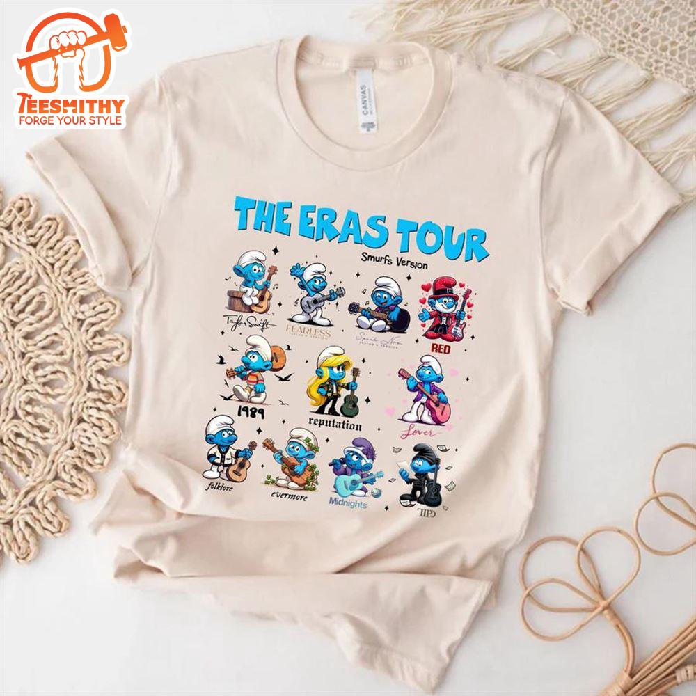 Taylor Swift Eras Tour – Smurfs Version Tee Shirt  Gift Christmas