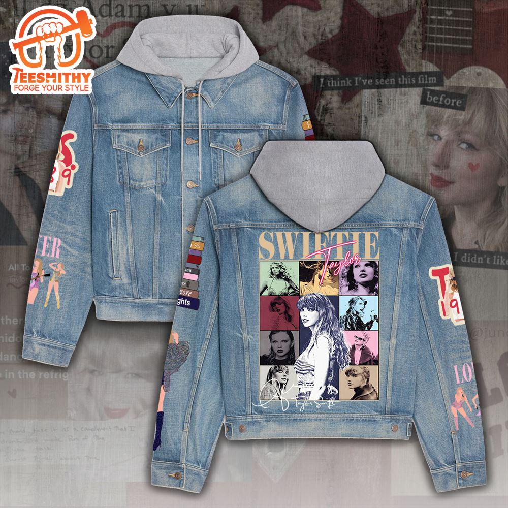 Taylor Swift In My Swiftie Era Denim Hood Jacket