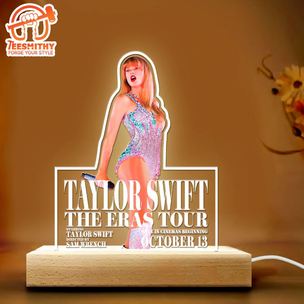 Taylor Swift Led Light With Wooden Base Gift Christmas