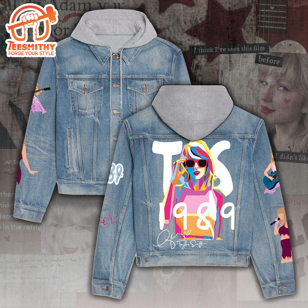 Taylor Swift Love Only 1989 Denim Hood Jacket