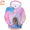 Taylor Swift Lover Hooded Sweatshirt Pink