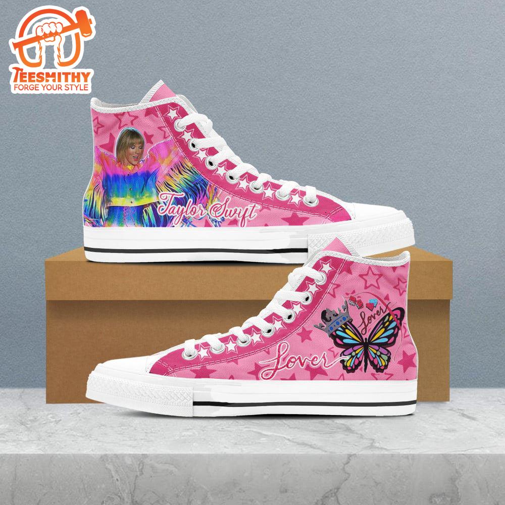 Taylor Swift Lover, Swiftie,Taylor Swift High Top Canvas Shoes