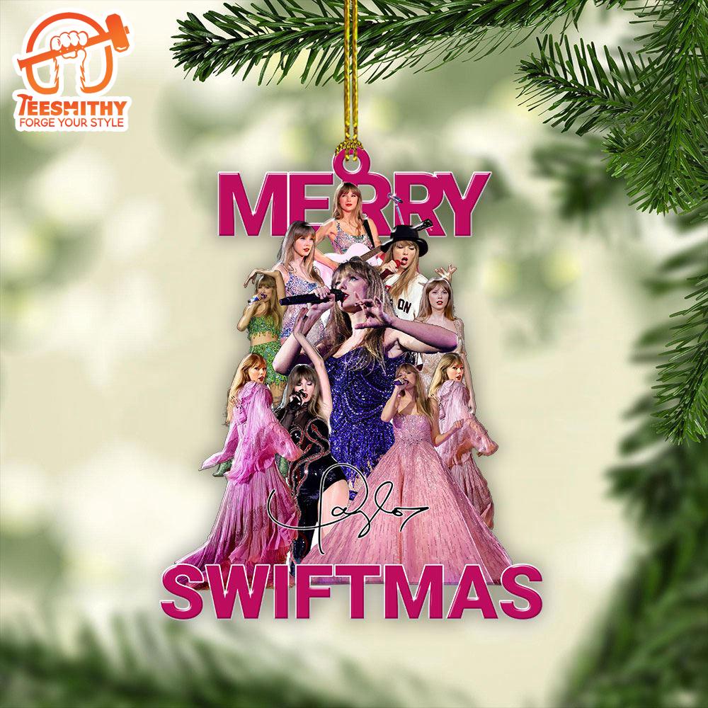 Taylor Swift Merry Christmas Custom Shape 1-Sided Acrylic Ornament