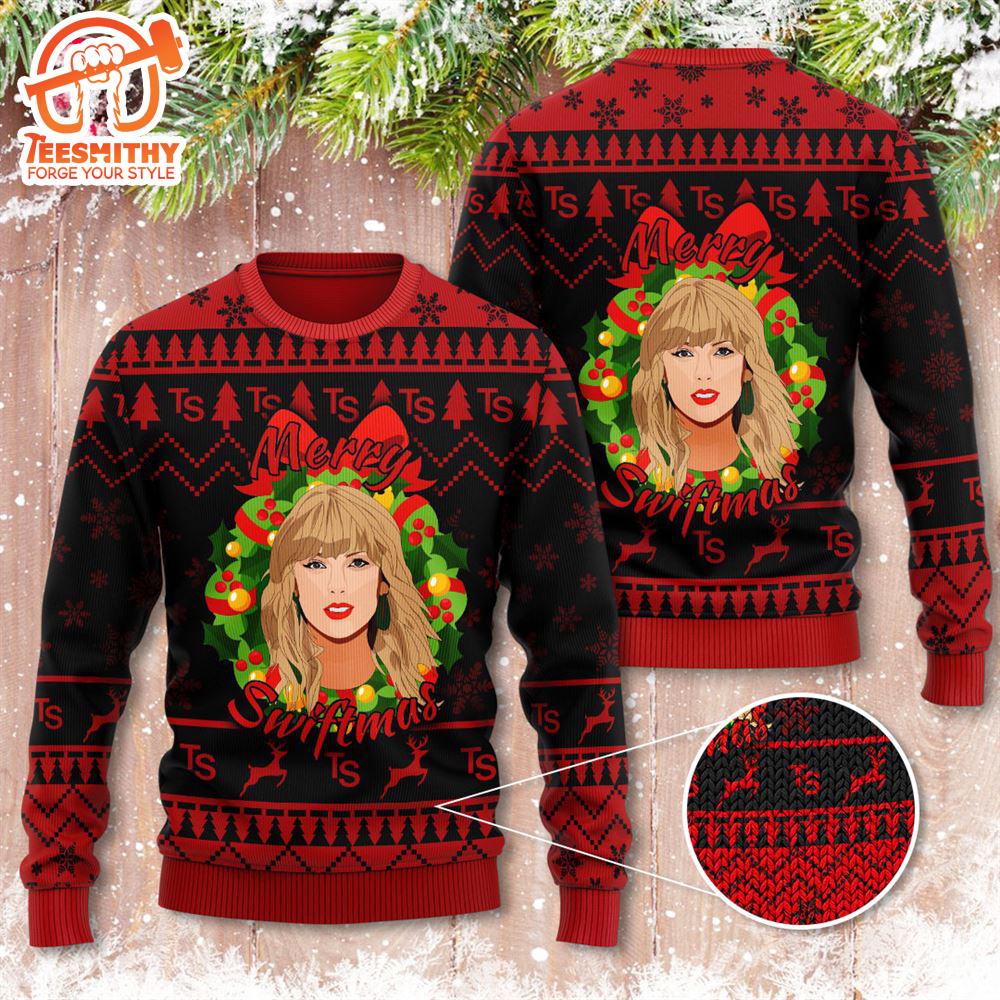 Taylor Swift Merry Christmas The Eras Tour 3D Ugly Sweater